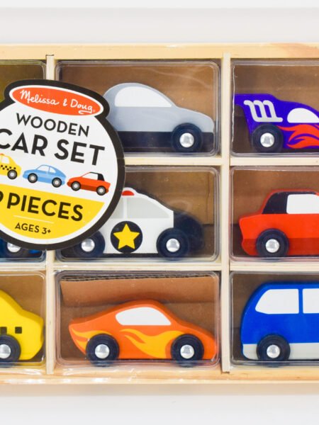 Melissa & Doug Wooden Car Set