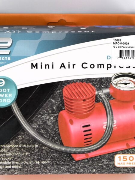 Mini air compressor with 9 foot power cord